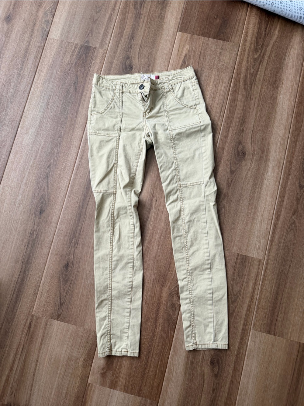 SO Men's Slim Straight Khaki Pants - Light Tan